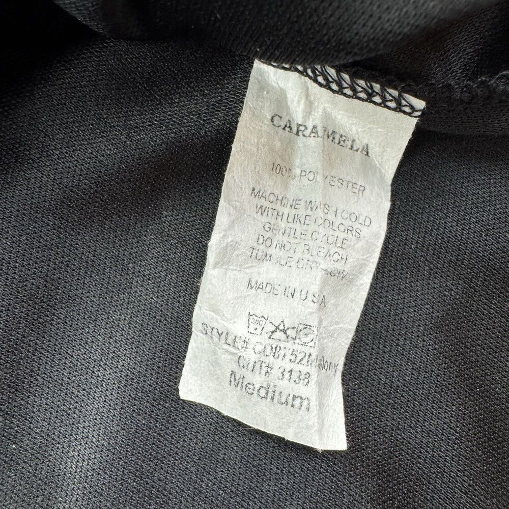 Caramela Black Silver Tiered Halter Dress Womens M Party Cocktail - Picture 7 of 11